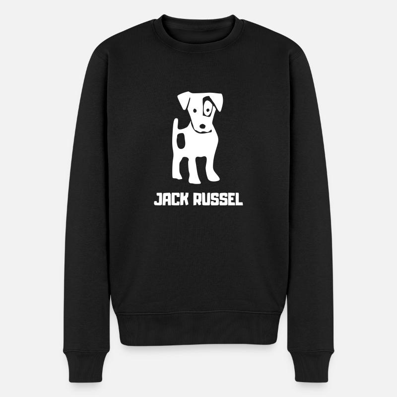 Jack Russell jack russel - Männer Premium Bio Pullover - Schwarz