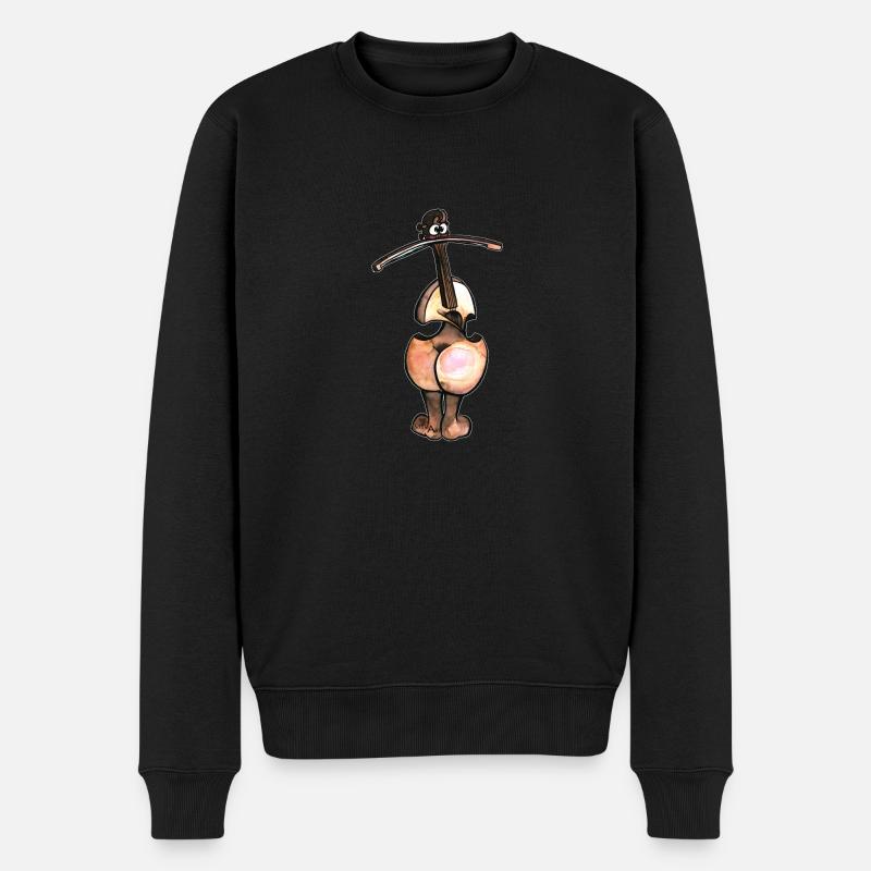 Butt violon sans écriture - Pull Premium bio Homme - noir