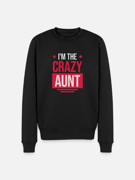 at The Crazy Aunt - Men's Premium Organic Jumper - black
