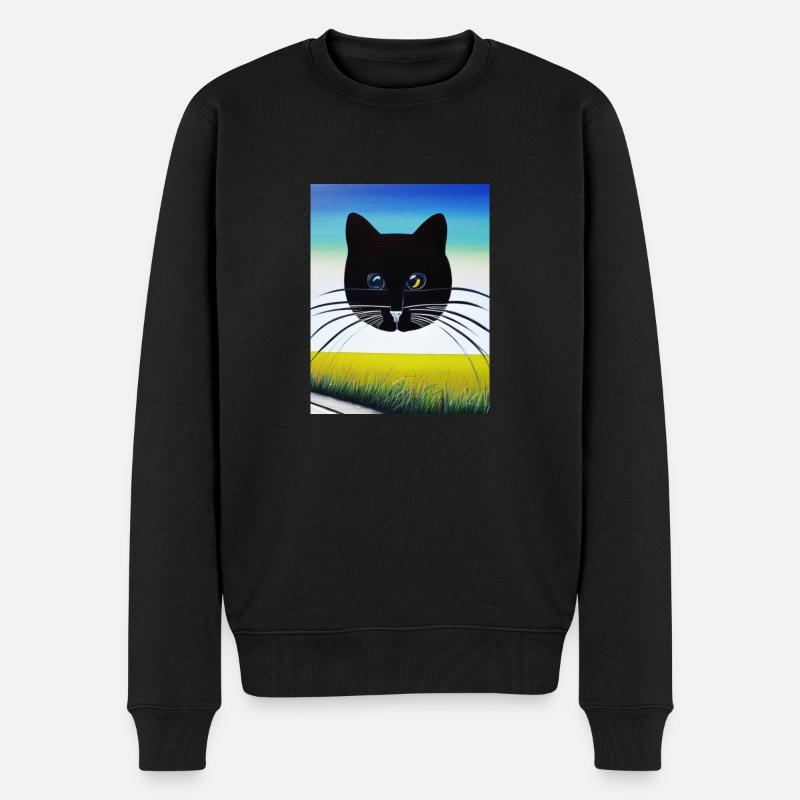 Chat - Pull Premium bio Homme - noir