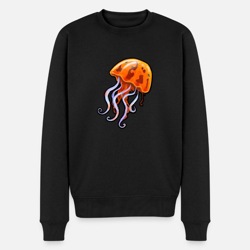 Méduses Méduses Animaux marins Océan - Pull Premium bio Homme - noir
