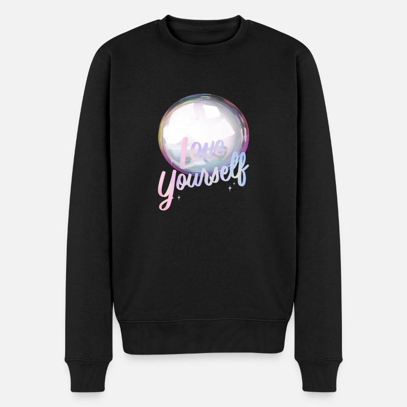 Aimez-vous Soap Bubble - Pull Premium bio Homme - noir