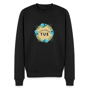 Maskulinismus tötet - Männer Premium Bio Pullover - Schwarz - Vorne - Nico (187cm)