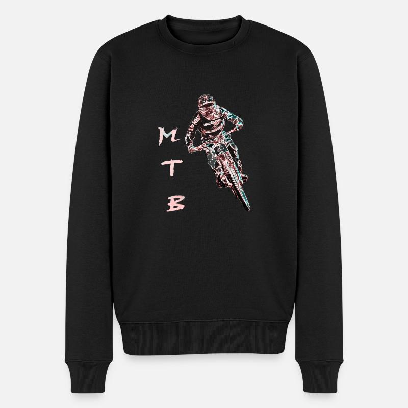 vtt descente - Pull Premium bio Homme - noir