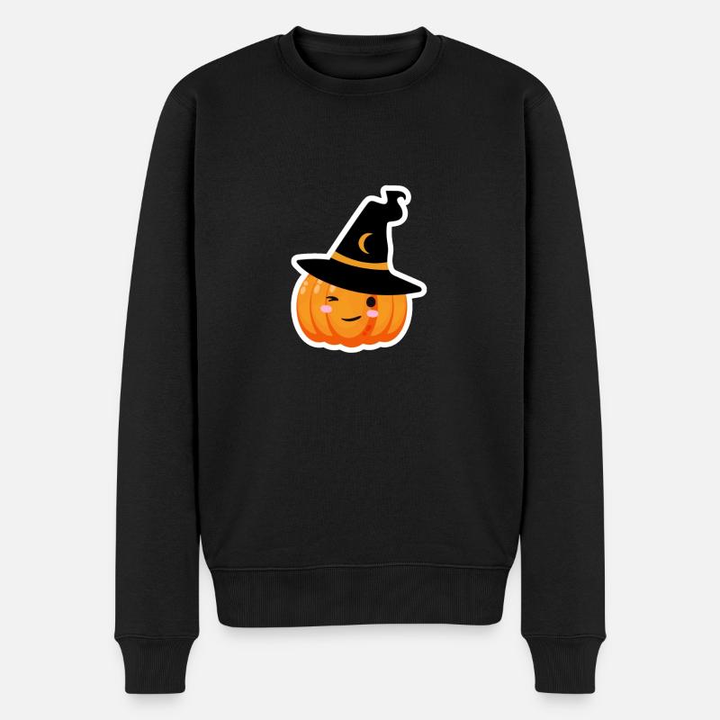 Citrouille sorcière - Pull Premium bio Homme - noir