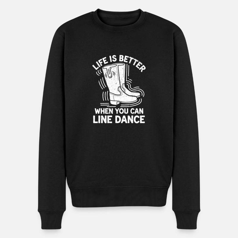 Danse de style western - Pull Premium bio Homme - noir