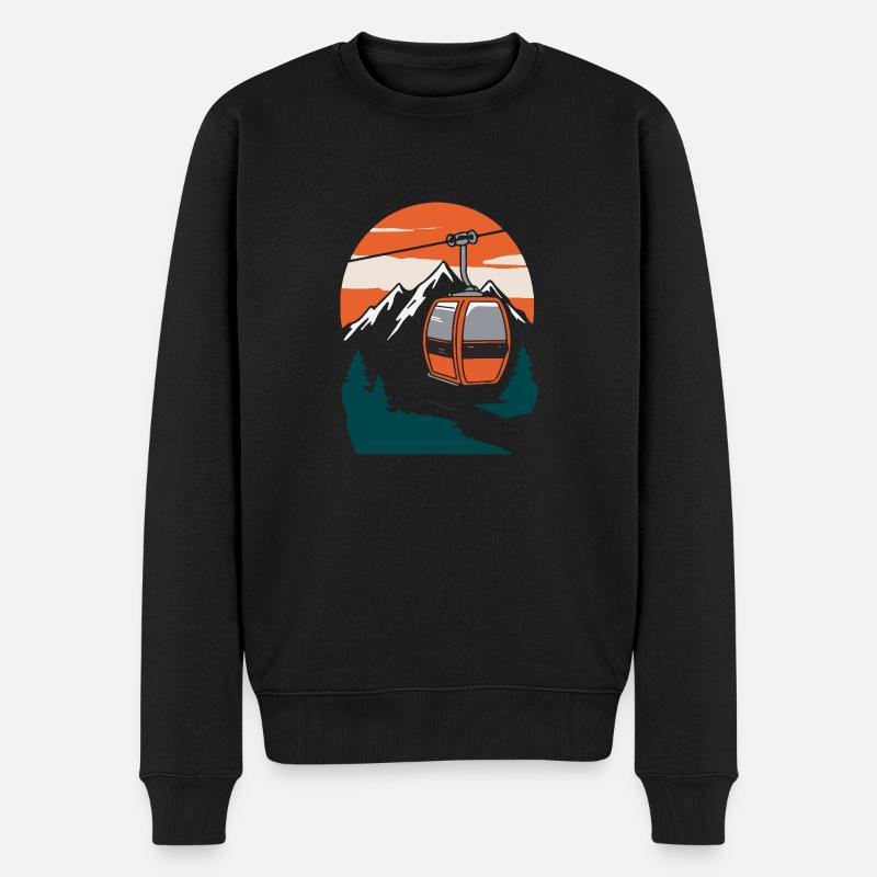 Télésiège - Pull Premium bio Homme - noir