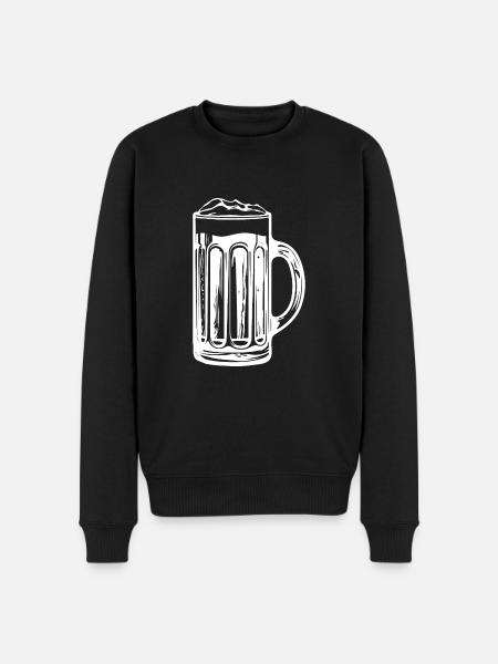 Beer Glass Icon - Men's Premium Organic Jumper - black