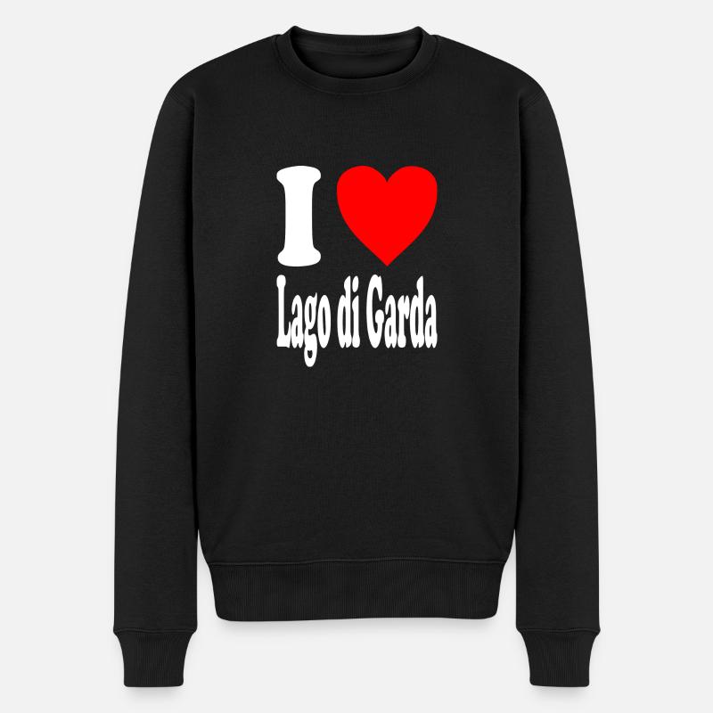 J'adore Lago di Garda - Pull Premium bio Homme - noir
