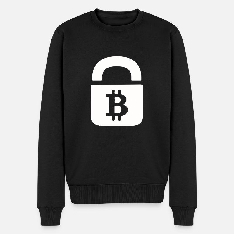 Bitcoin block - Pull Premium bio Homme - noir