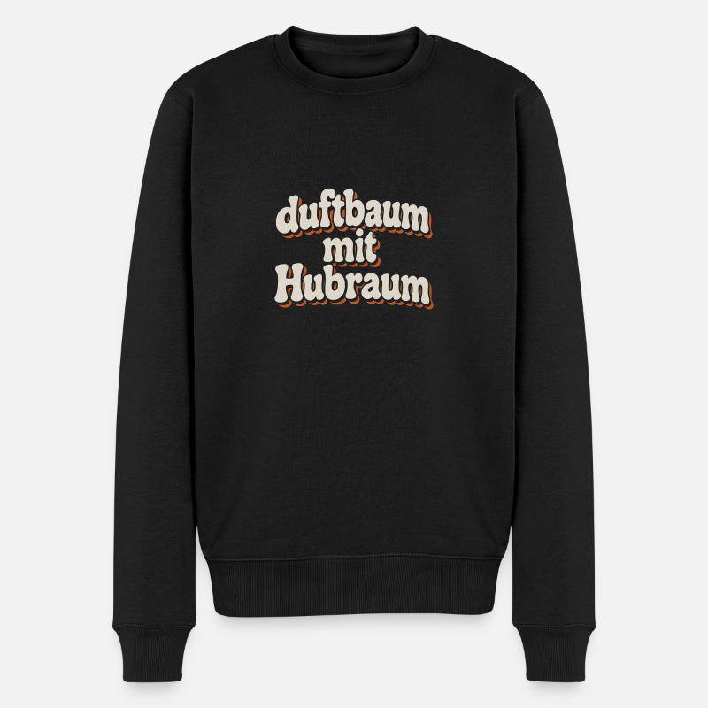 Duftbaum mit Hubraum - Männer Premium Bio Pullover - Schwarz
