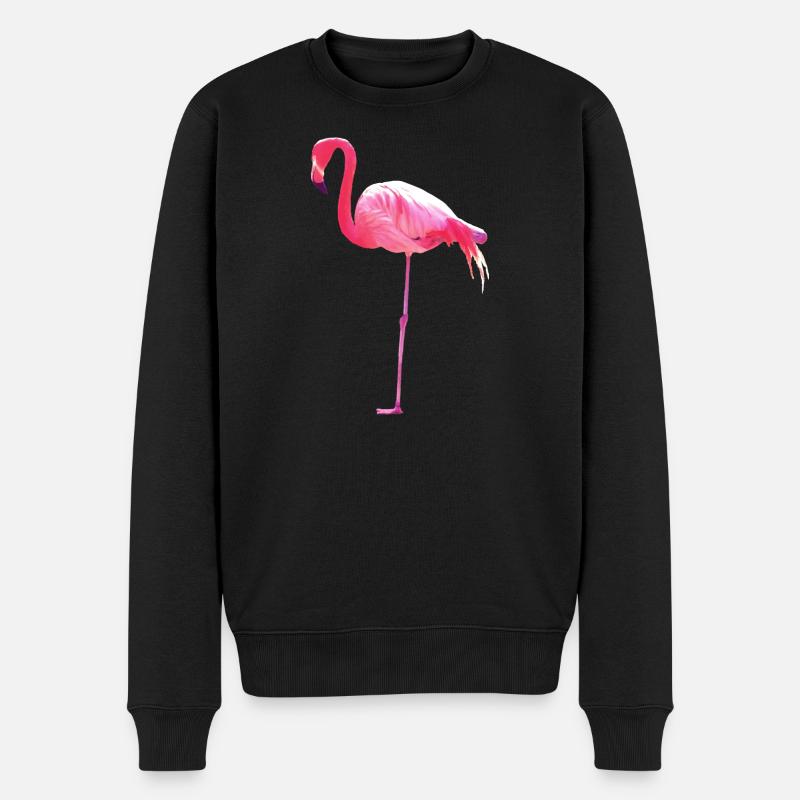 flamingo - Männer Premium Bio Pullover - Schwarz