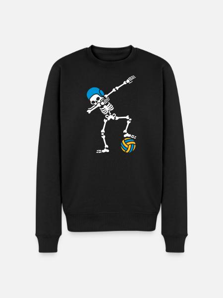 DAB DABBING skeleton Water polo Halloween - Men's Premium Organic Jumper - black