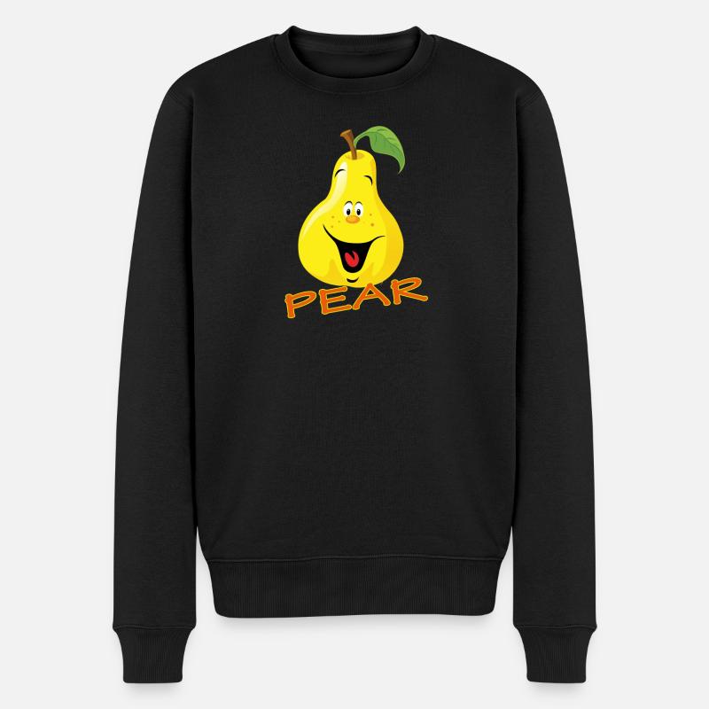 PEAR - Männer Premium Bio Pullover - Schwarz