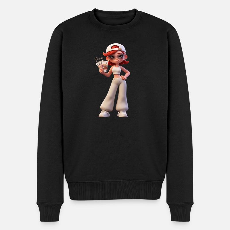 Cash Flow Diva Streetwear - Pull Premium bio Homme - noir
