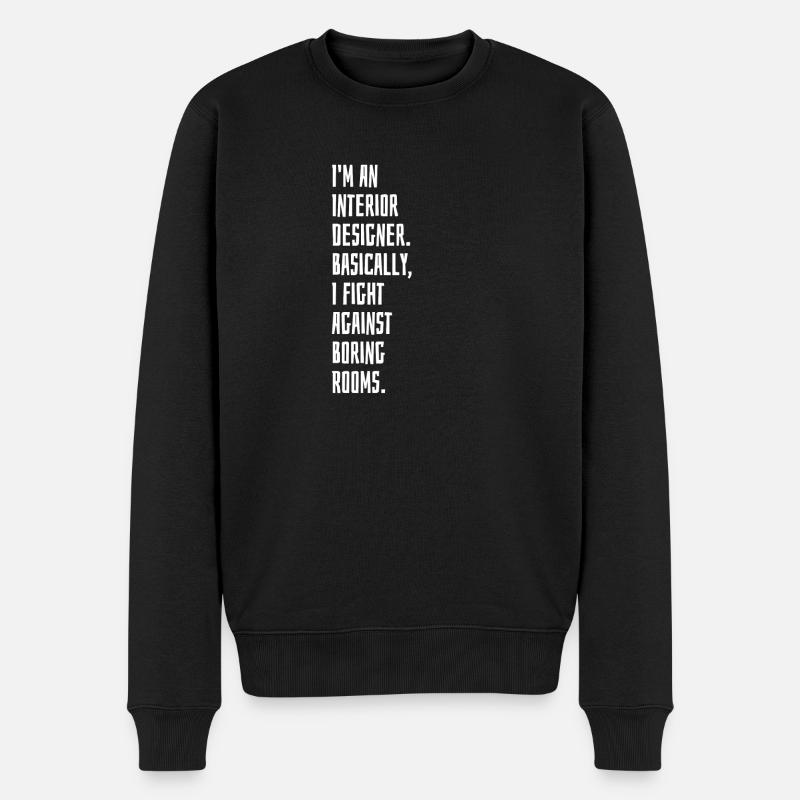 Innenarchitekt - Männer Premium Bio Pullover - Schwarz