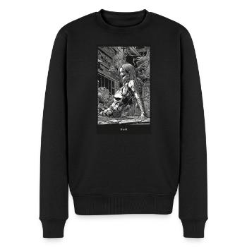« I’m ok » par Dizruptive - Pull Premium bio Homme - noir - Devant - Nico (187cm)