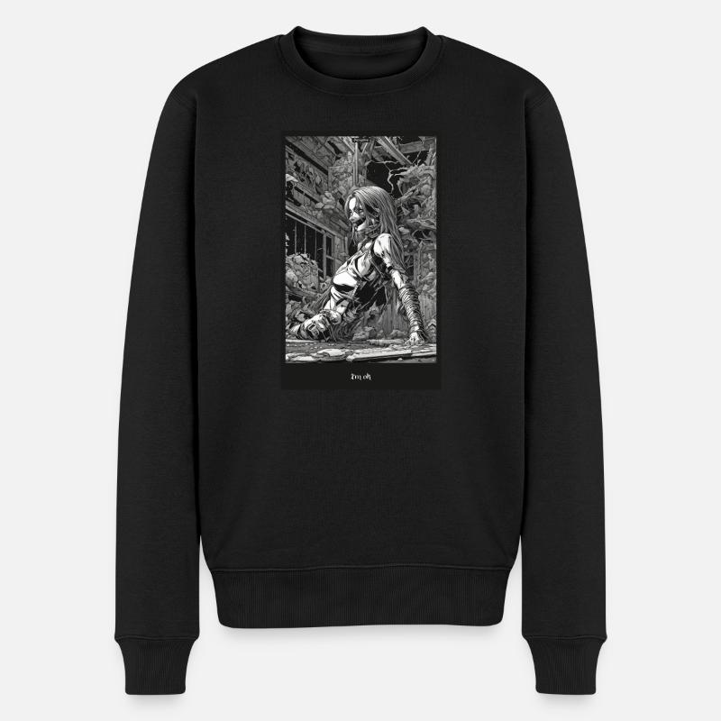 « I’m ok » par Dizruptive - Pull Premium bio Homme - noir
