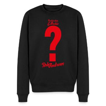 Die Drei ??? Bob Andrews Kostüm - Männer Premium Bio Pullover - Schwarz - Vorne - Nico (187cm)