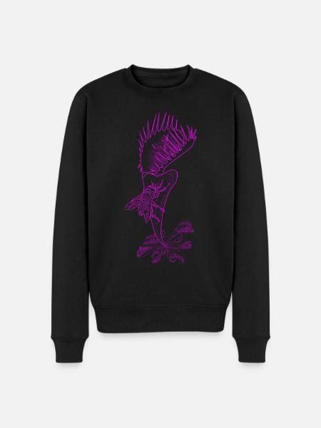 The Pink Venus Flytrap - Männer Premium Bio Pullover - Schwarz