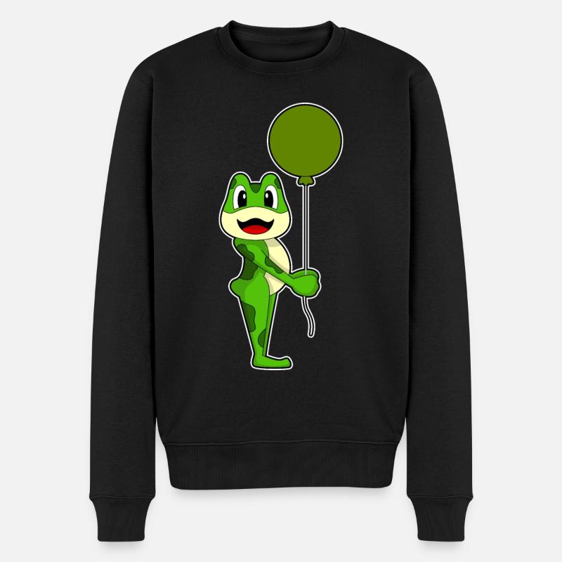 Ballon grenouille - Pull Premium bio Homme - noir
