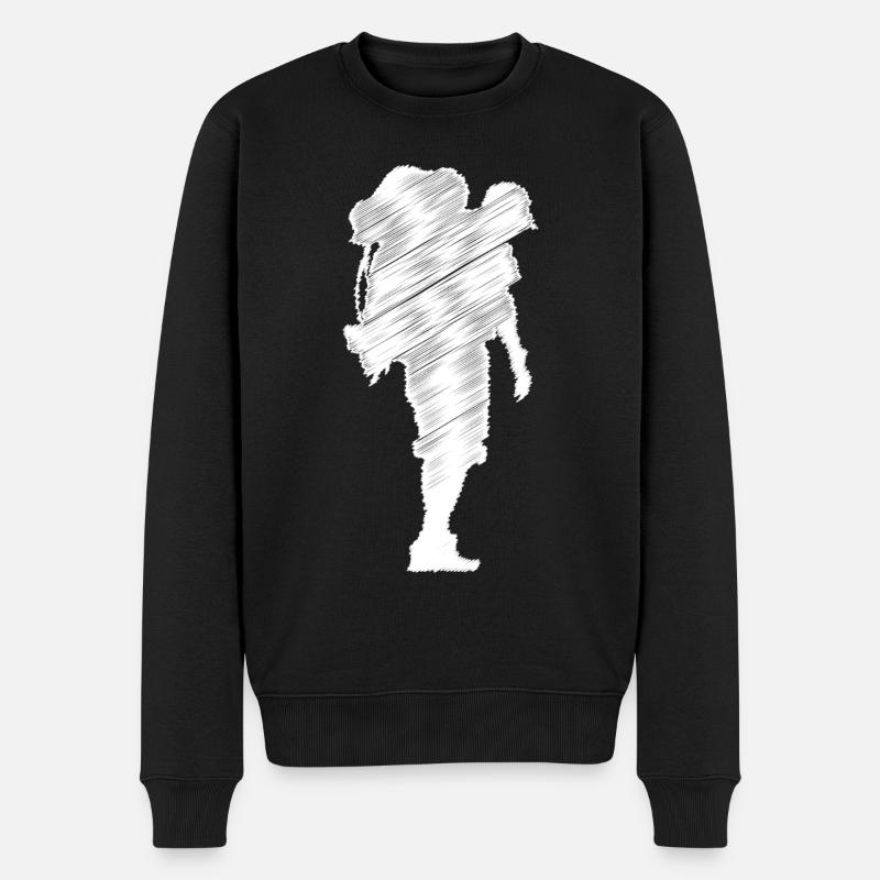 Randonneurs - (3) - Pull Premium bio Homme - noir