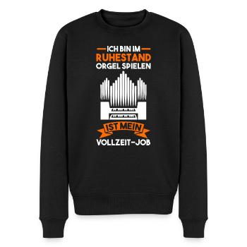 Orgel Rentner Ruhestand Orgelmusik Organist - Männer Premium Bio Pullover - Schwarz - Vorne - Nico (187cm)