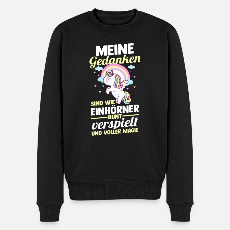 Licorne - Pull Premium bio Homme - noir