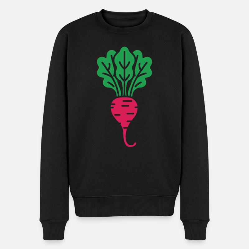 Rübe - Männer Premium Bio Pullover - Schwarz