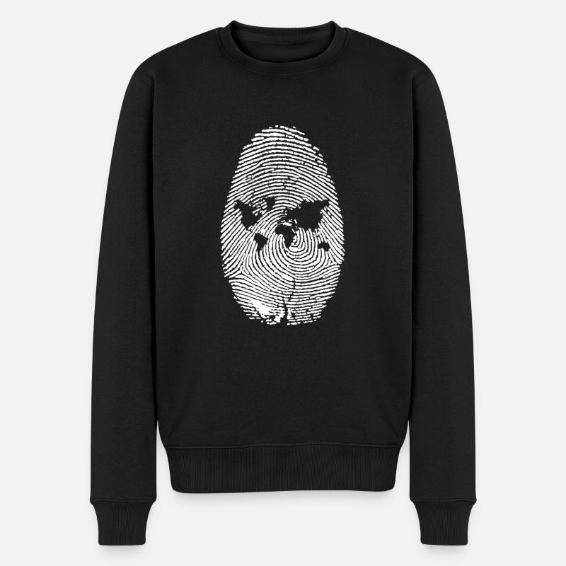 Internet one world - Pull Premium bio Homme - noir