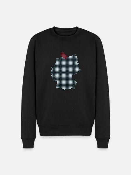 Schleswig-Holstein - Kiel and Lübeck - Men's Premium Organic Jumper - black
