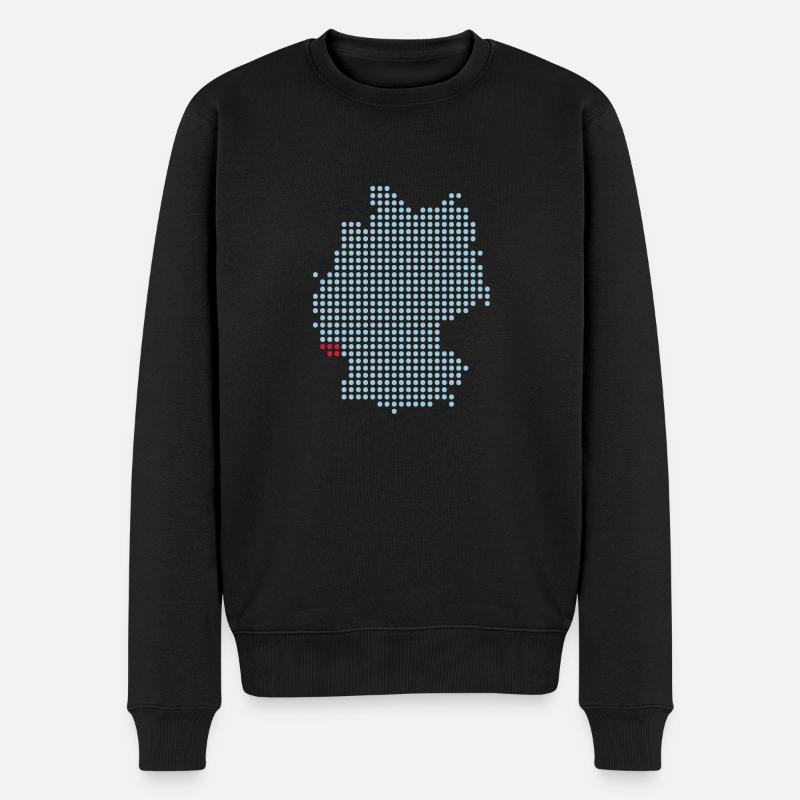 Saarland - Saarbrücken - Männer Premium Bio Pullover - Schwarz