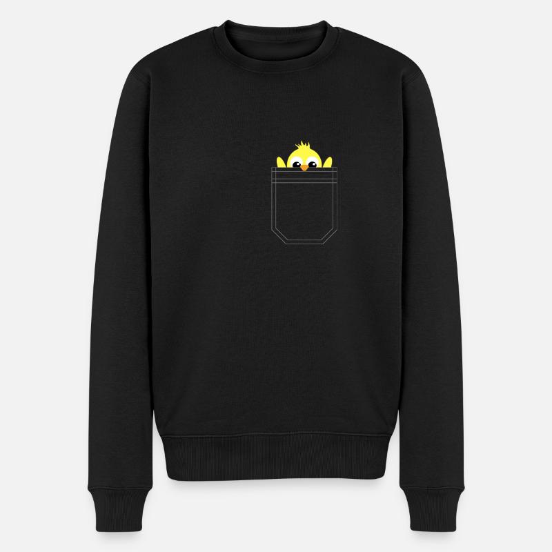 Poussin de poche PocketMonster - Pull Premium bio Homme - noir