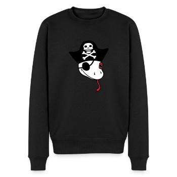head gecko pirate sailor capitaen seaman seeba - Men's Premium Organic Jumper - black - Front - Nico (187cm)