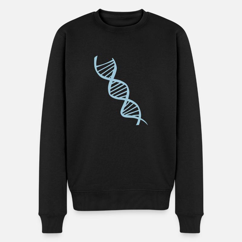 dna symbol - Männer Premium Bio Pullover - Schwarz