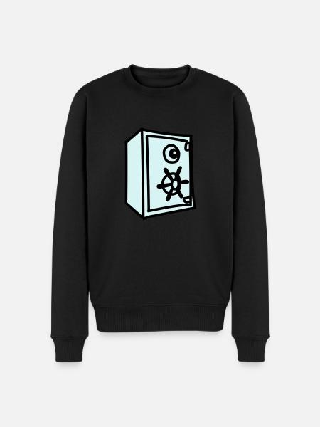 Tresor - Männer Premium Bio Pullover - Schwarz