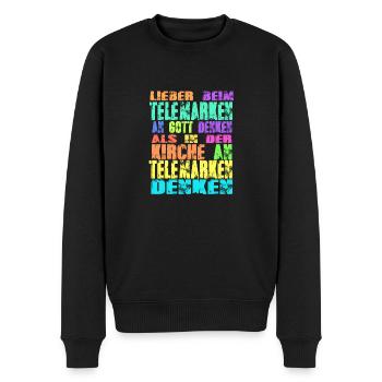 Telemarken Kirche - Männer Premium Bio Pullover - Schwarz - Vorne - Nico (187cm)