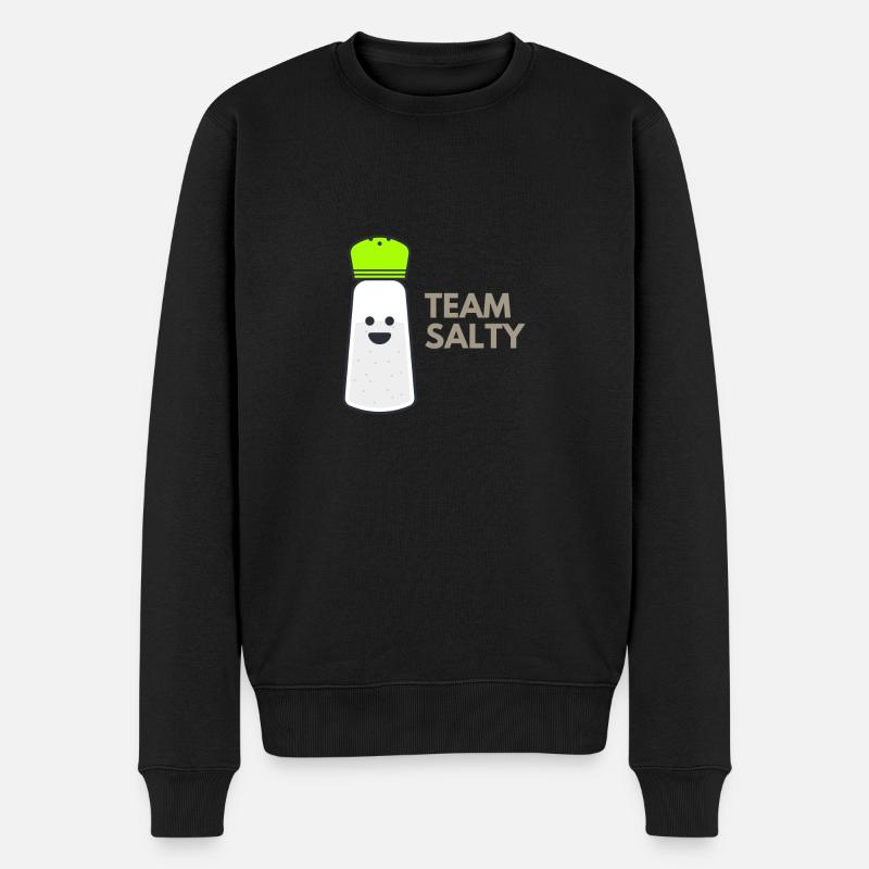 Team Salty - Männer Premium Bio Pullover - Schwarz