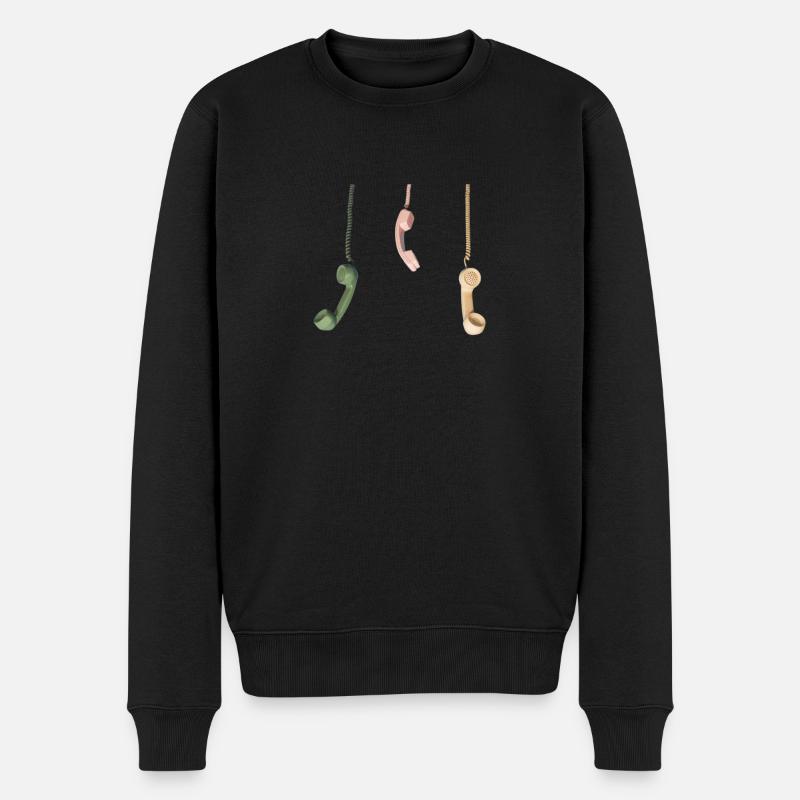 Téléphone analogique - coloré - Pull Premium bio Homme - noir