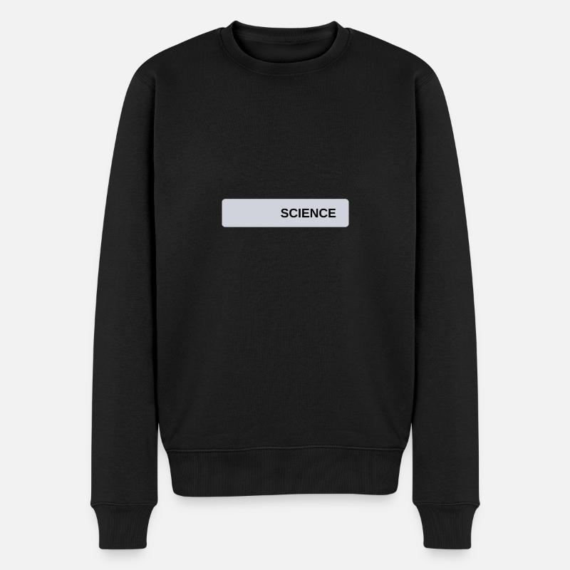Science - Männer Premium Bio Pullover - Schwarz