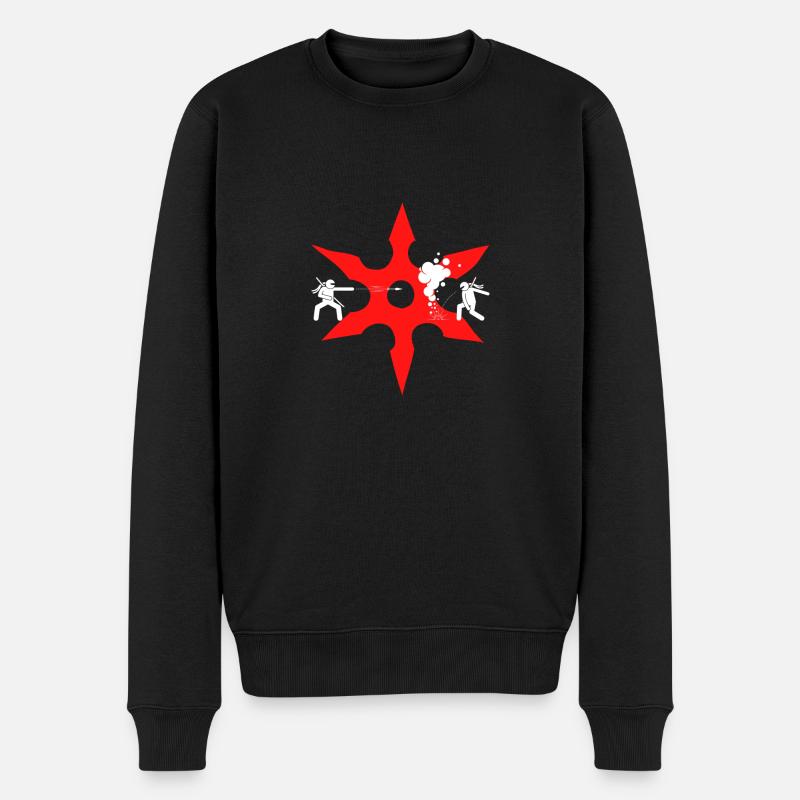Ninja Fight - Pull Premium bio Homme - noir