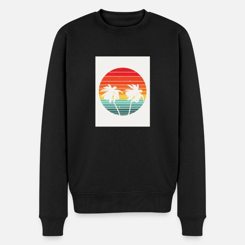 Summer Vibe - Männer Premium Bio Pullover - Schwarz