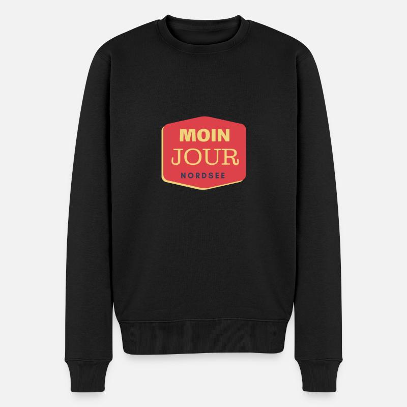 Mer du Nord - MoinJour 51 - Pull Premium bio Homme - noir