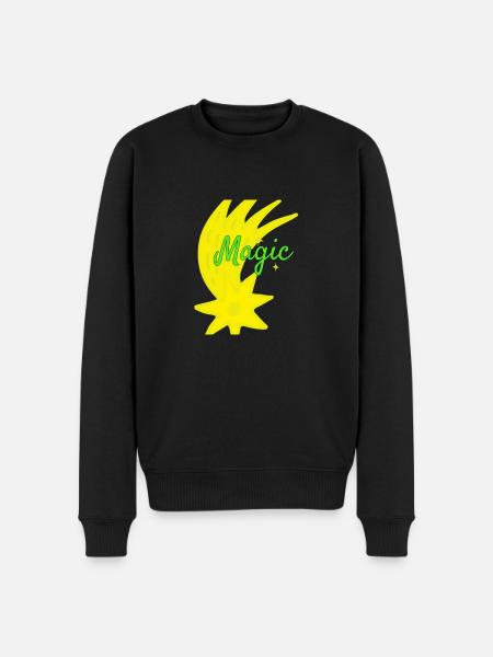 Magic Design - Männer Premium Bio Pullover - Schwarz