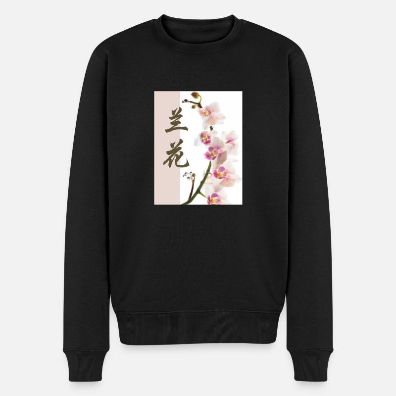 Orchidée - Pull Premium bio Homme - noir