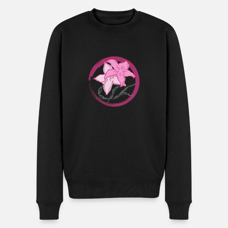 Fleur - Pull Premium bio Homme - noir