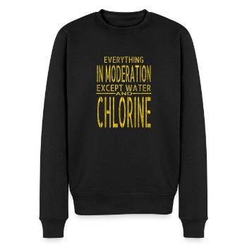 Humour Happy Tshirts piscine intérieure Équipe de natation - Pull Premium bio Homme - noir - Devant - Nico (187cm)