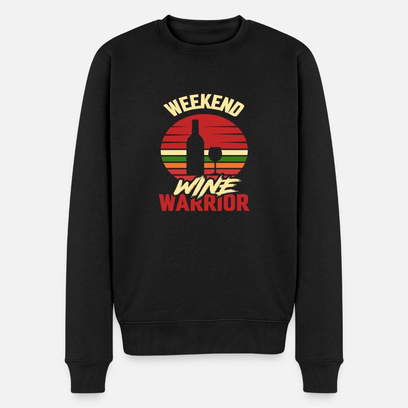 Guerrier du vin du week-end - Pull Premium bio Homme - noir