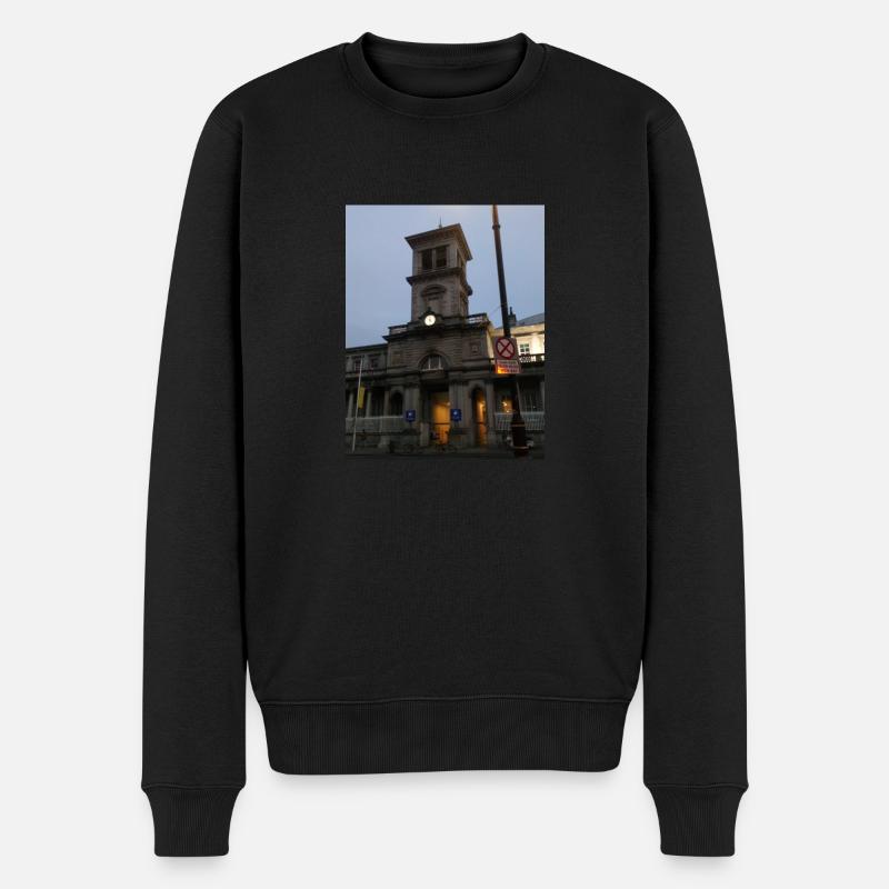 Connelly Station, Dublin, Irland. - Männer Premium Bio Pullover - Schwarz