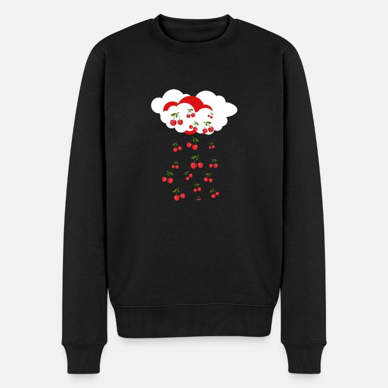 Pluie de cerises - Pull Premium bio Homme - noir